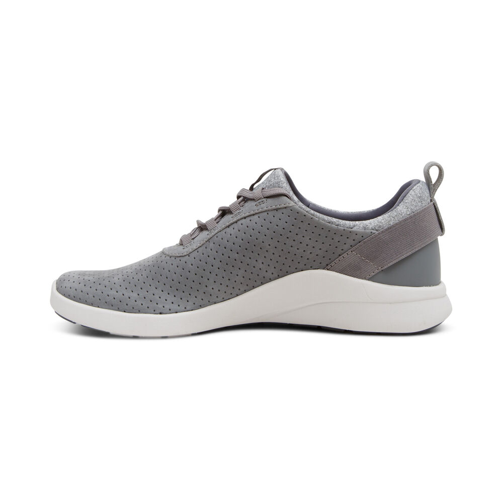 Aetrex Women's Kimmy Arch Support Sneakers - Grey | USA EHTCW64